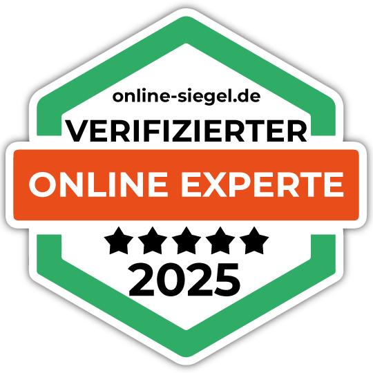Sandra Weiß wurde durch online-siegel.de als vertrauenswürdiger Online-Dienstleister verifiziert ✓